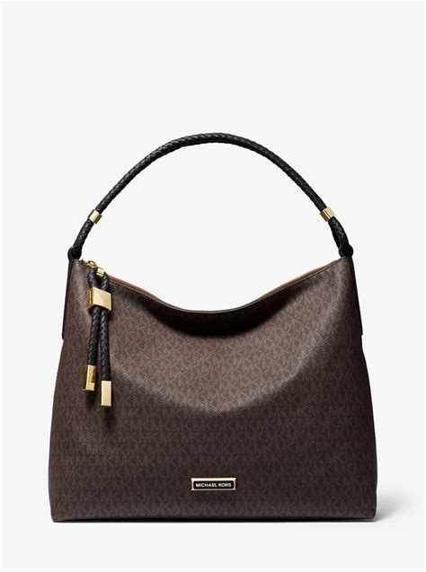 michael kors lexington large geldbörse|Lexington Large Logo Shoulder Bag .